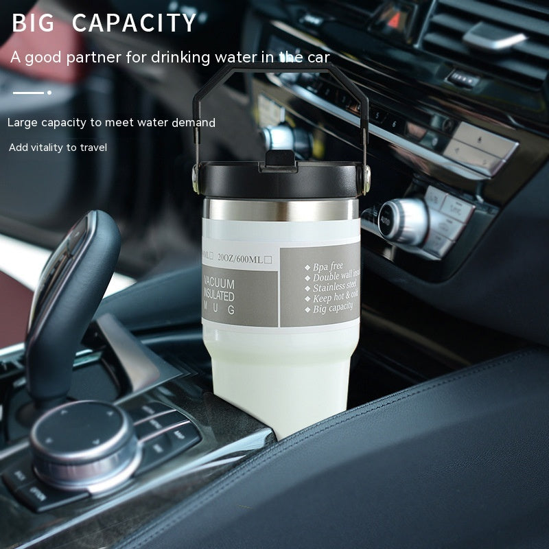 Portable Stainless Steel Tumbler Cup - 4 The Ladies Fashion 
